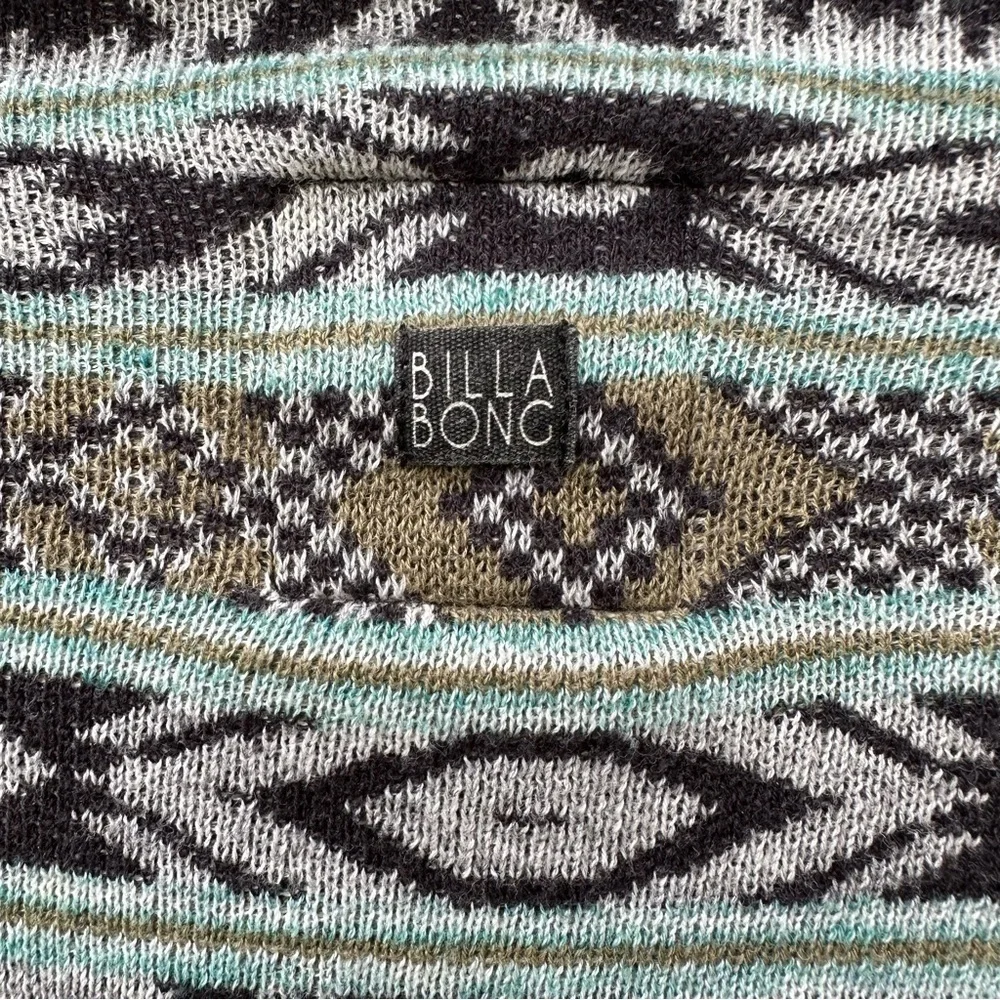 Billabong Show Me Waves Southwestern Drape Cardigan Cotton Blend S Festival Boho